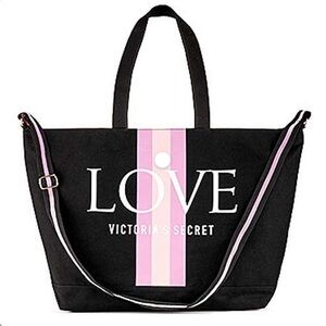 Victoria’s Secret LOVE weekender tote bag multicolor‎ black large summer 2019